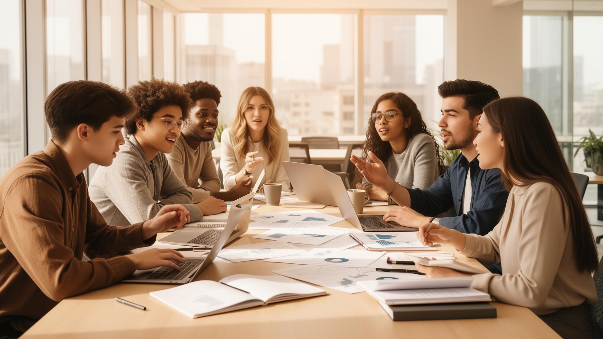 Giovani professionisti che pianificano le proprie finanze