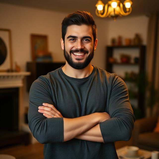 Marco, giovane uomo che ha raggiunto i suoi obiettivi finanziari